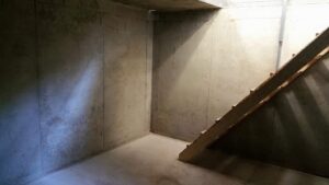 Inside Concrete Bunker