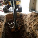 Digging Underground Garage Shelter