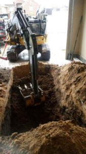 Digging Underground Garage Shelter