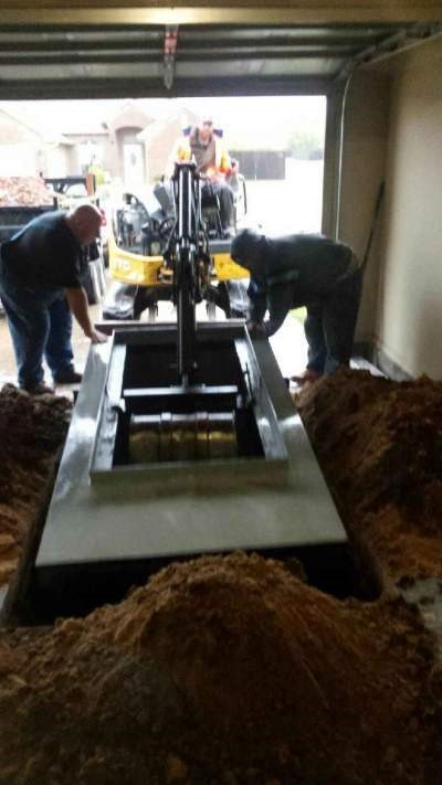 Underground shelter installation