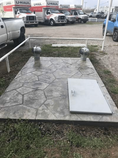 Underground concrete storm shelter