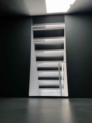 View of a storm shelter.