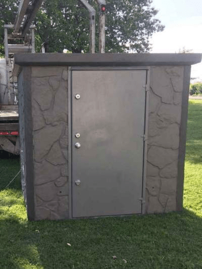 a concrete safe room