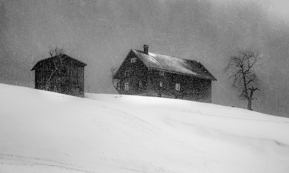 A tornado shelter in Oklahoma covered in snow