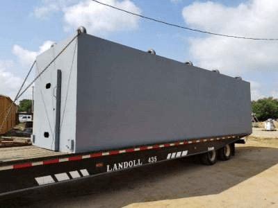 A large storm shelter room for a house in Oklahoma