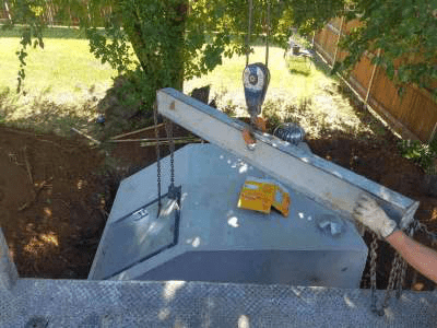 Inground concrete shelter