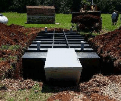 Installed underground safe room providing secure storm protection for Oklahoma homeowners