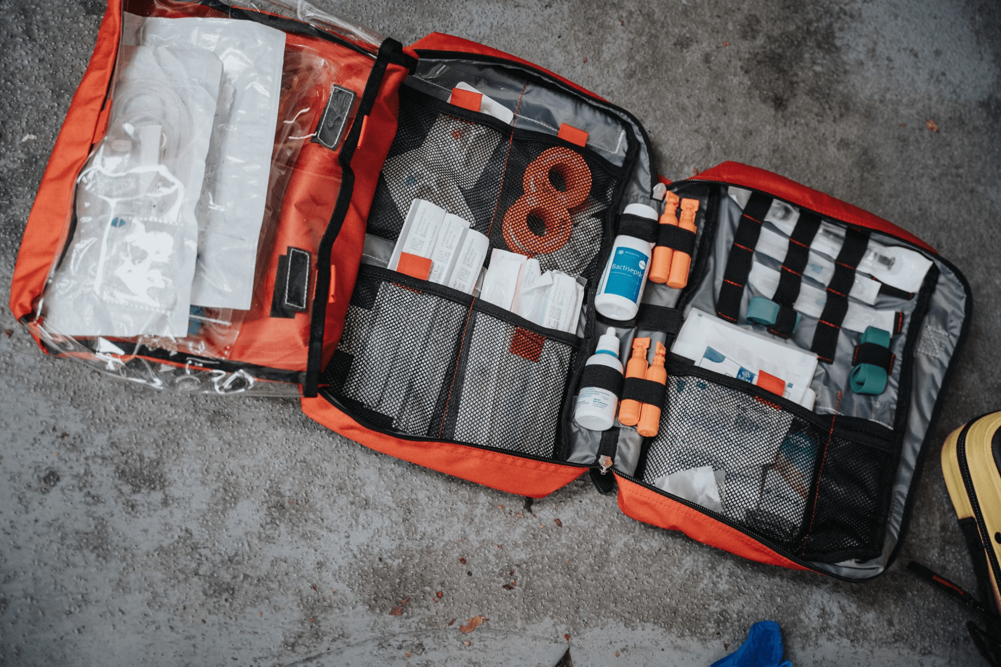 A picture of an emergency kit