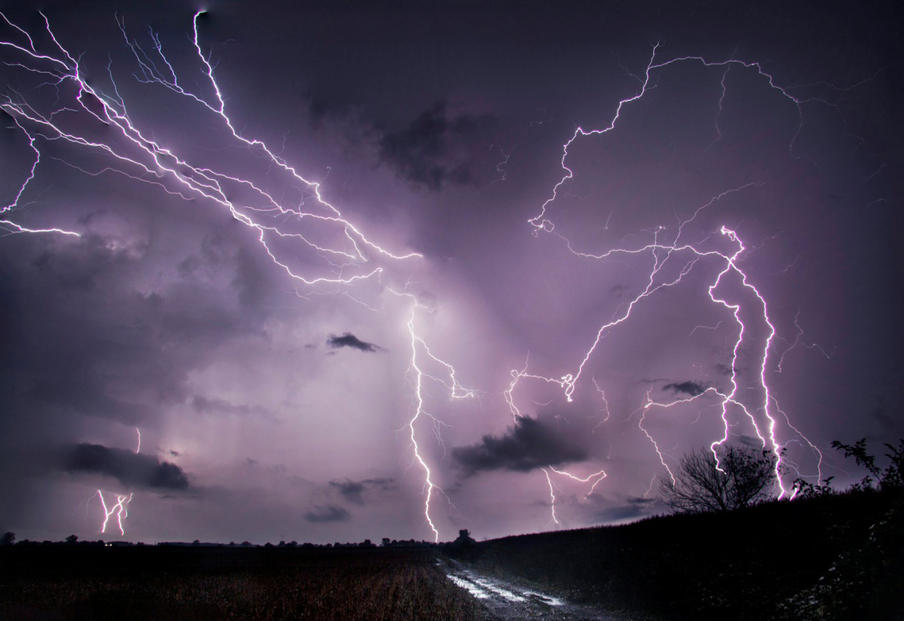 Lightning strikes