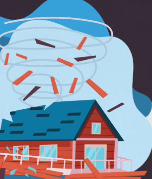 Infographic showing tornado preparedness tips for Oklahoma families, including how to build an emergency kit, create a communication plan, and install a safe room. Highlights FEMA-approved shelters and safety steps to stay protected during Oklahoma’s tornado season.