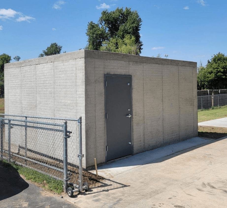 A large size concrete safe room in Oklahoma