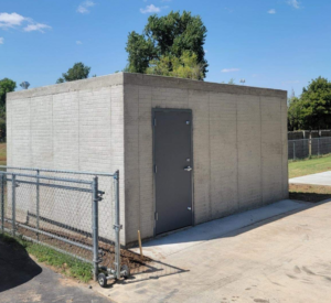 A large size concrete safe room in Oklahoma