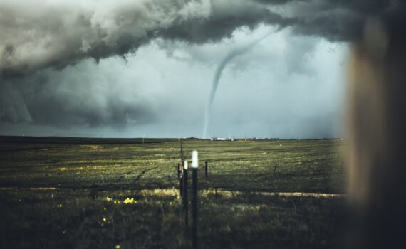 A tornado coming toward Oklahoma City.